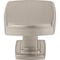 Jeffrey Alexander 1-1/4" Overall Length Satin Nickel Square Renzo Cabinet Knob 141SN - alternate 5